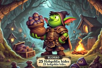 bring blorbo the shrewd 25 hobgoblin hides