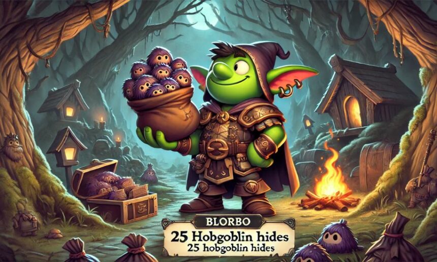 bring blorbo the shrewd 25 hobgoblin hides