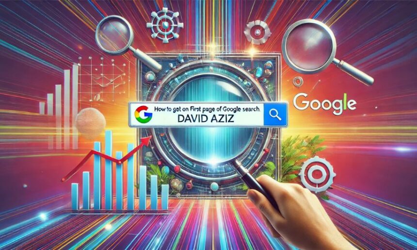 how to get on first page of google search david aziz