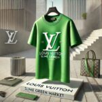 louis vuitton slime green market t shirt