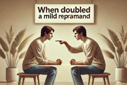 when doubled a mild reprimand